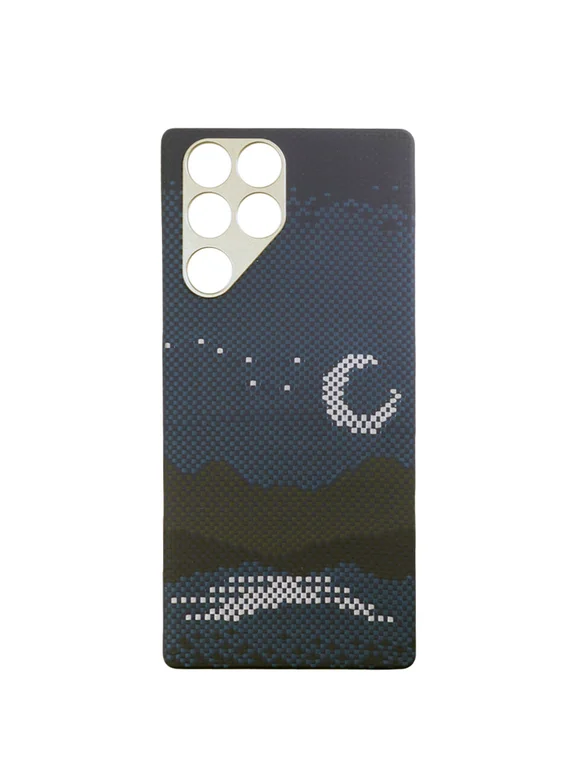 Карбоновый чехол для ZTE Nubia Red Magic 11 Pro с MagSafe ночной свет (Night light)