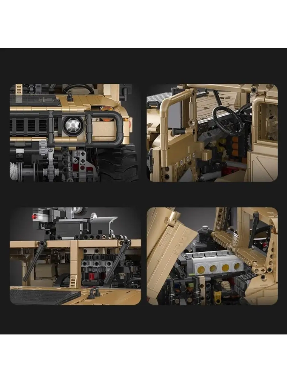 Конструктор CADA военный автомобиль HumVee 1:8 C61036W