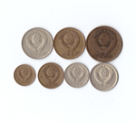 Набор монет (7 шт) 1981г. 1,2,3,5,10,15,20копеек XF