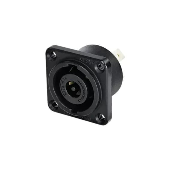 Neutrik NLT8MPXX-BAG панельный разъем Speakon male 8-контактный, металлический черненый корпус, конт