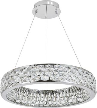 Люстра подвесная LED 70W 3000К-6000К 4040/09/06P хром/прозрачный Rhombus Stilfort