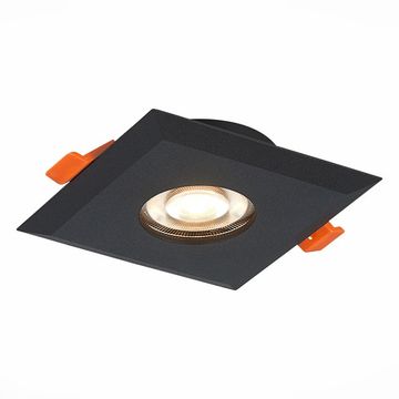 Встраиваемый светильник 1*GU10 ST204.408.01 чёрный Quosis ST-Luce