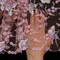 Вышивка на сетке цветочная 23 см