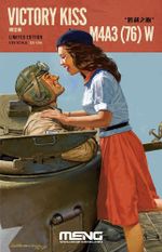 Модель сборная: танк пластик 1/35, Victory Kiss M4A3 (76) W Limited Edition, Meng ES-006