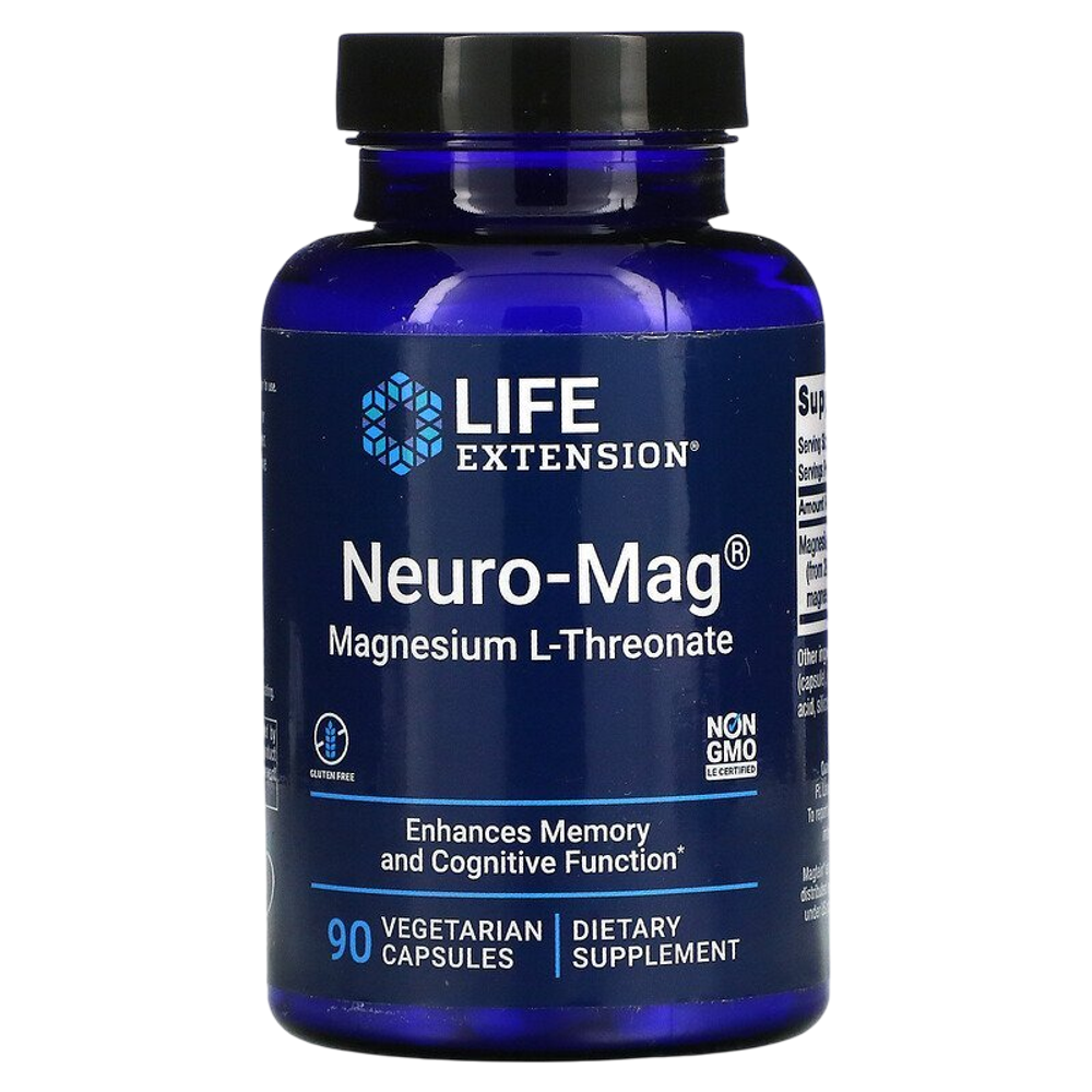 Life Extension Neuro - Mag Magnesium L-Treonate 90 veg capsules, Магний Л-Треонат