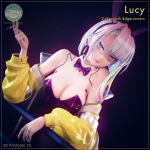 Зайка Люси Киберпанк: Бегущие по краю Фигурка Lucy Cyberpunk: Edgerunners
