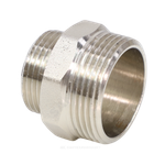 Ниппель латунь никель переходной Ду 25х20 (1"х3/4") НР VALFEX VF.580.N.100.034