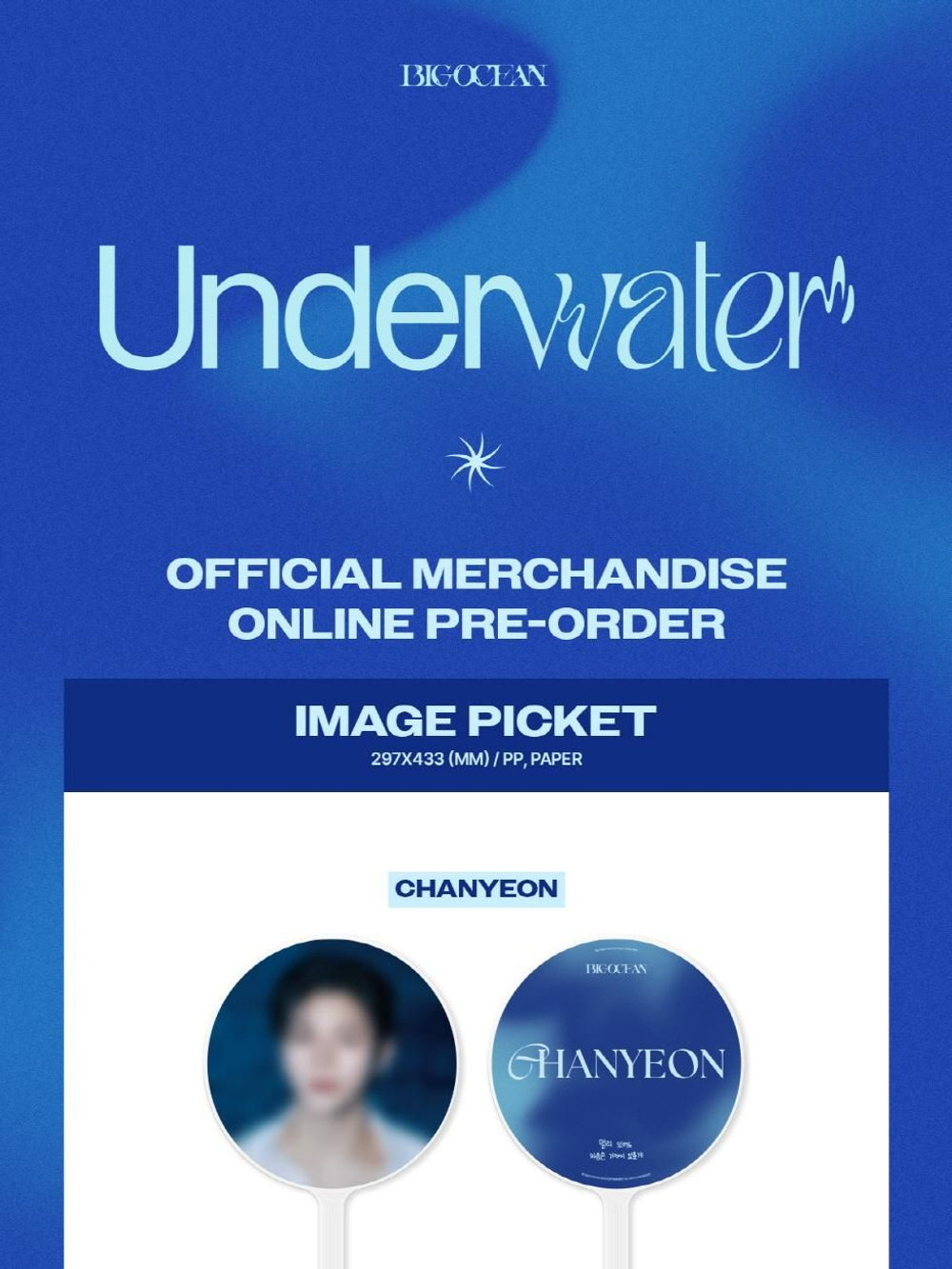 товары BIG OCEAN - UNDERWATER OFFICIAL MD IMAGE PICKET CHANYEON Version