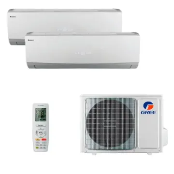 Мультисплит система на 2 комнаты Gree GWH07QAXA-K6DNC2C/I x 2 / GWHD(14)NK6OO (LC)(LH)