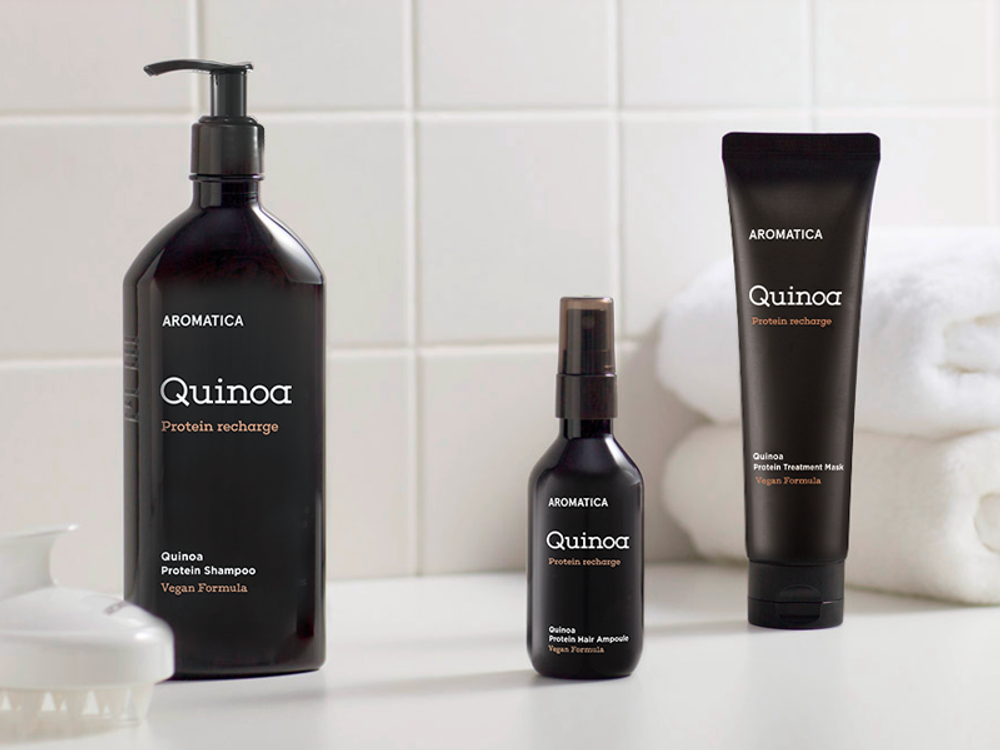 Aromatica quinoa protein hair shampoo - Бессульфатный шампунь с протеинами для повреждённых волос