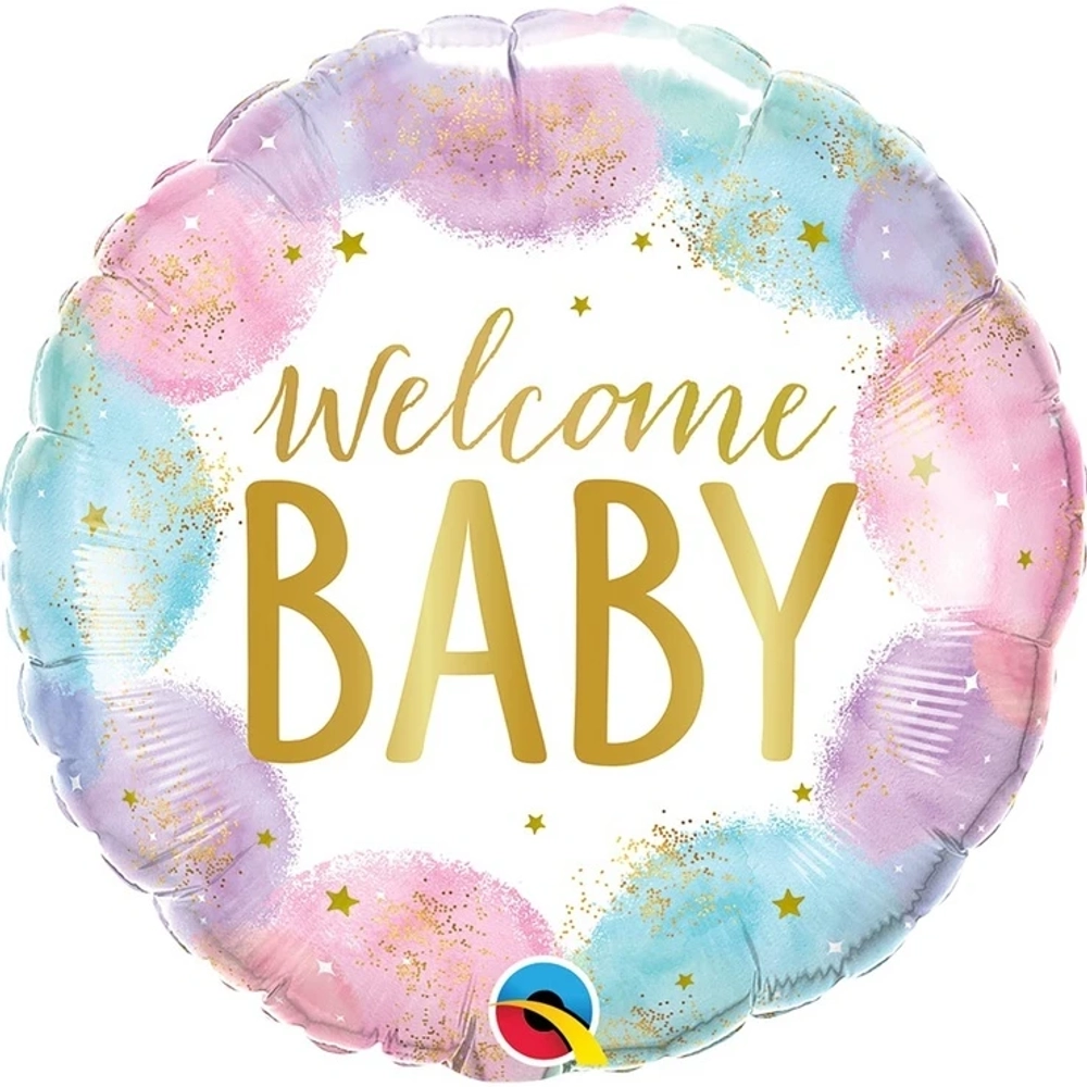 Шар WELCOME BABY Акварель