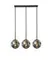 Светильник подвесной Rilon 74660/3L GAB+BLACK, 3×40 Вт, чёрный и латунный