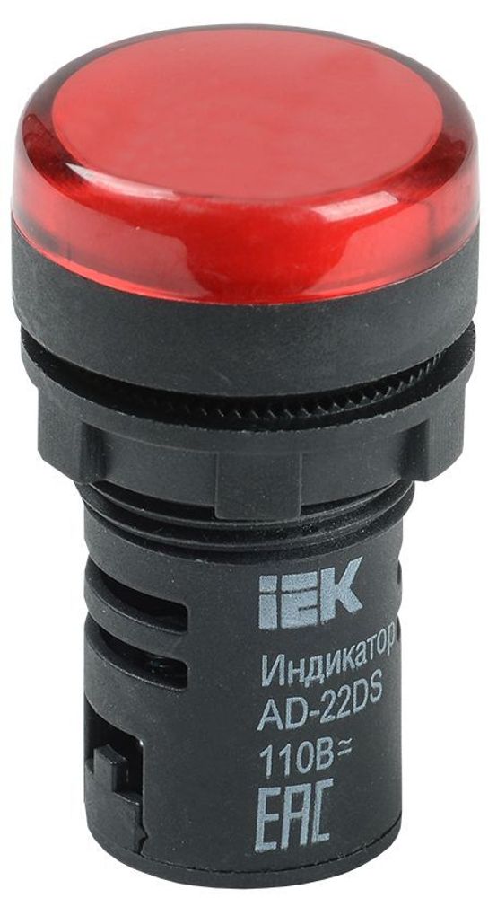 Лампа AD22DS(LED)матрица d=22мм красный 24В AC/DC IEK Лампа AD22DS(LED)матрица d=22мм красный 24В AC/DC IEK