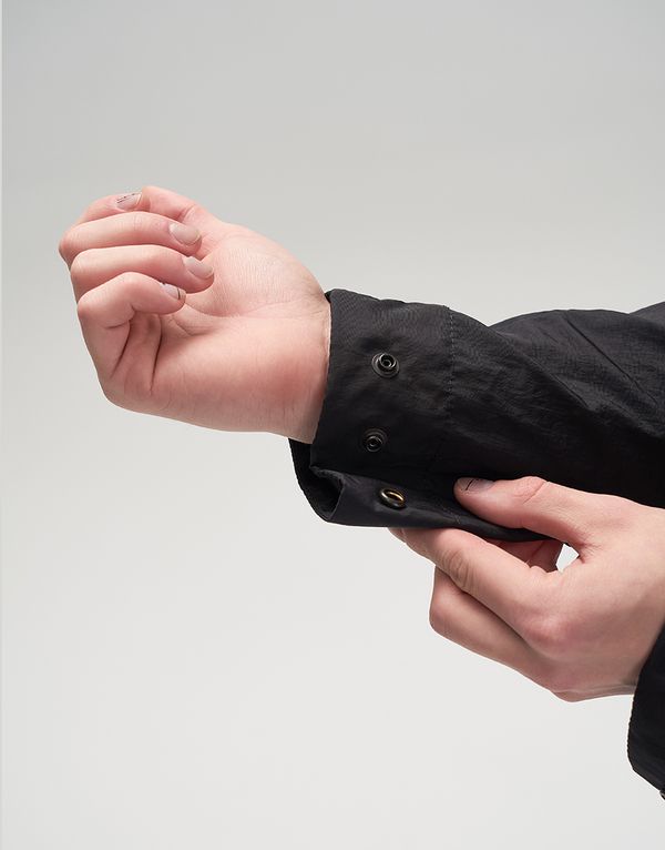 Куртка We Don’t Care Swiss M70 Crinkle Nylon Jacket Black - фото 7