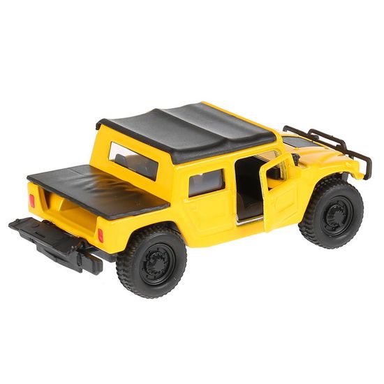 Машина металл HUMMER h1 ПИКАП, 12 см, двери, багаж., инерц., кор. Технопарк