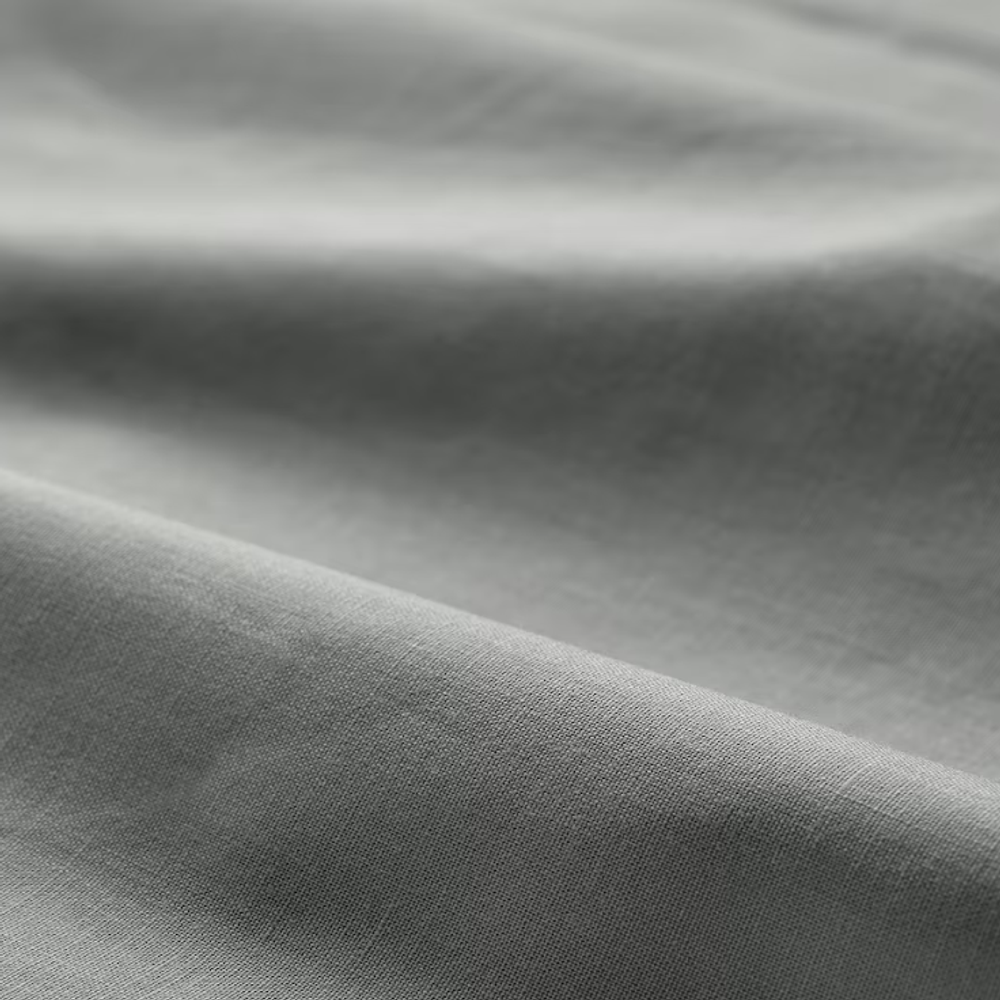 ДВАЛА DVALA Простынь на резинке, светло-серая, 160x200 см