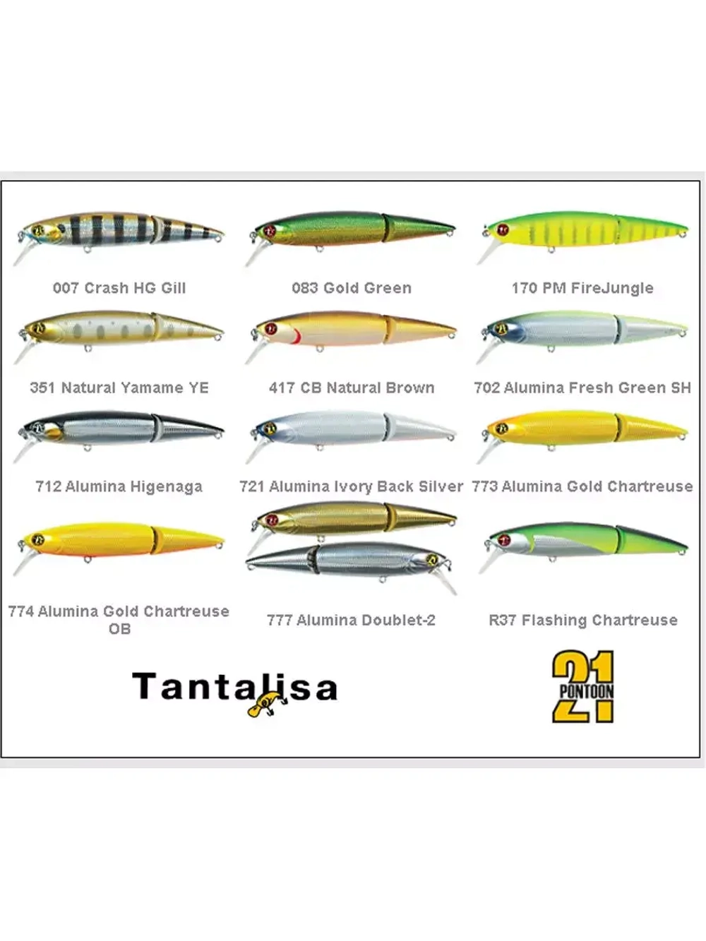 Воблер Tantalisa 100JF-SR 774 100мм 14.0 гр 0.5-1.0 м.