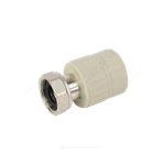Муфта PP-R комбинированная серая Дн 20х1/2" с накидной гайкой VALFEX 10139020Г