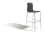 Стул барный пластиковый Scab Design Alice Barstool, хром, антрацит