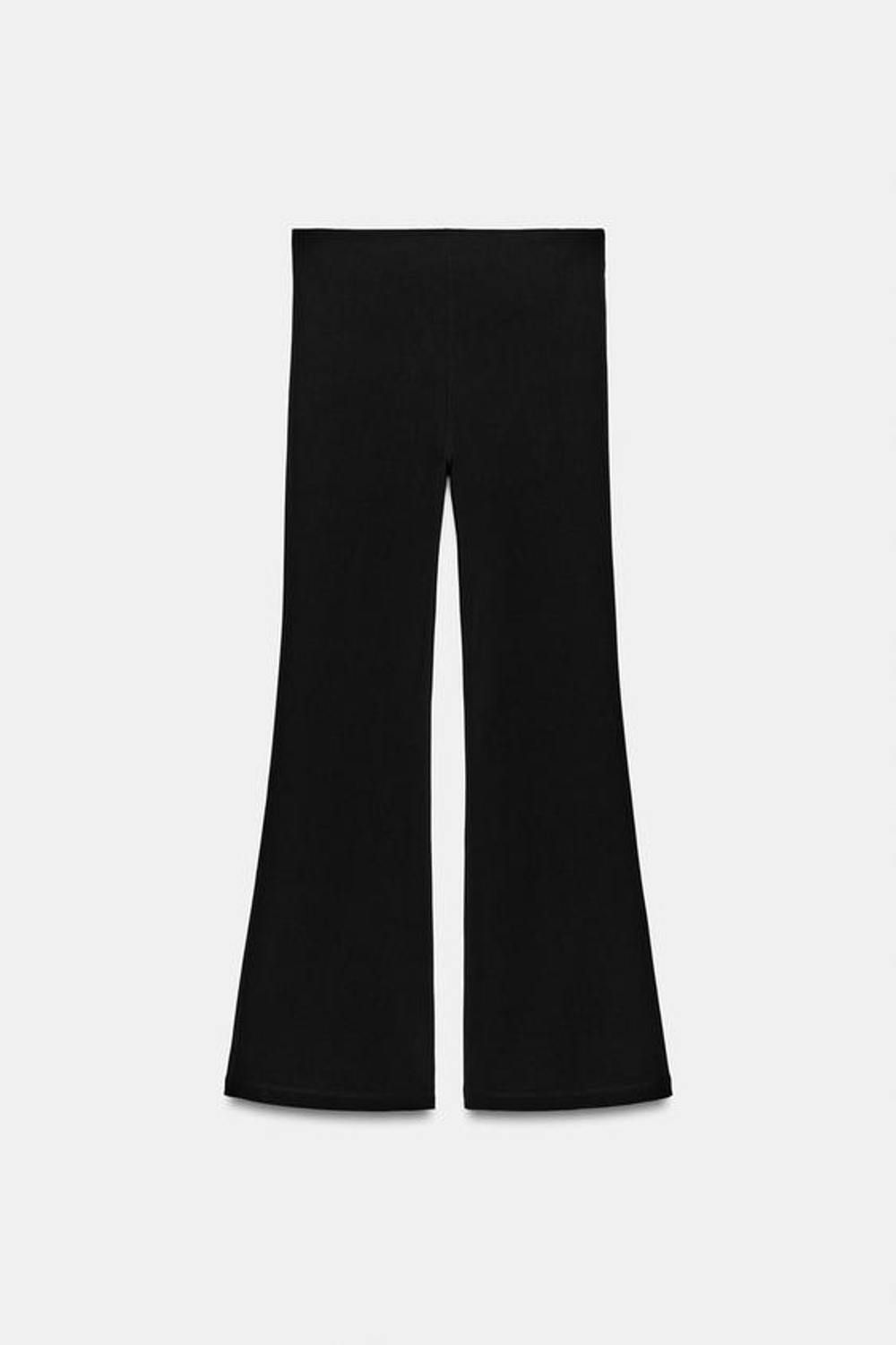 ZARA БРЮКИ FLARED С ПОЯСОМ, ЧЕРНЫЙ