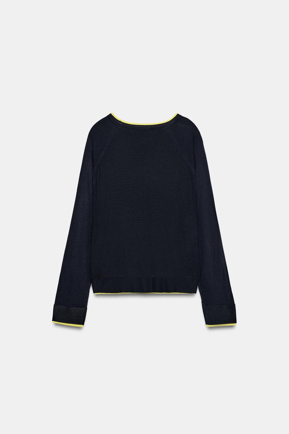 ZARA ТРИКОТАЖНЫЙ ДЖЕМПЕР, МОРСКОЙ ТЕМНО-СИНИЙ