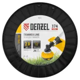 Леска для триммера двухкомпонентная звезда, 2,0мм х 374м, на DIN катушке EXTRA CORD Denzel — фото 3