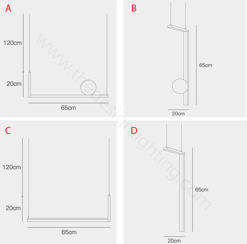 Pendant design lamp Venicem by Less System