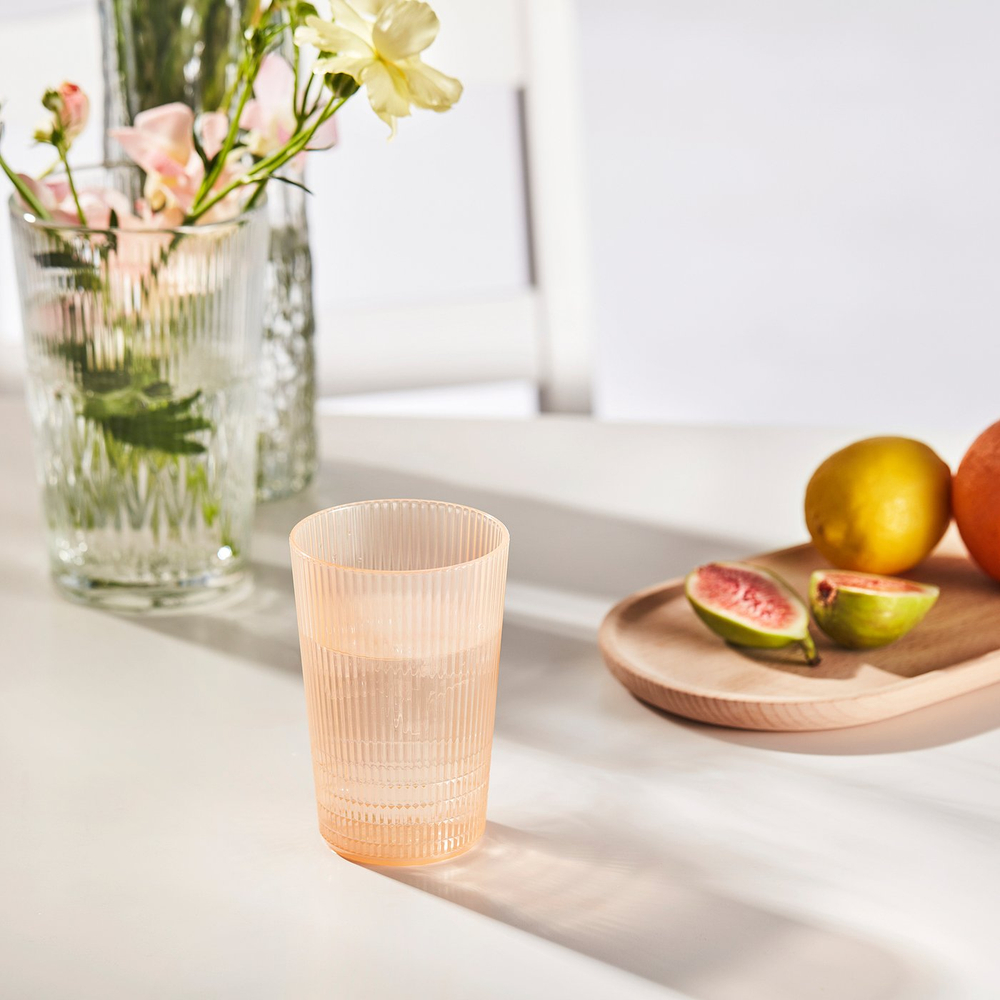 IKEA KALLSINNIG  (ИКЕА КАЛЛСИННИГ)  -  Стакан - пластик/оранжевый 38 сл