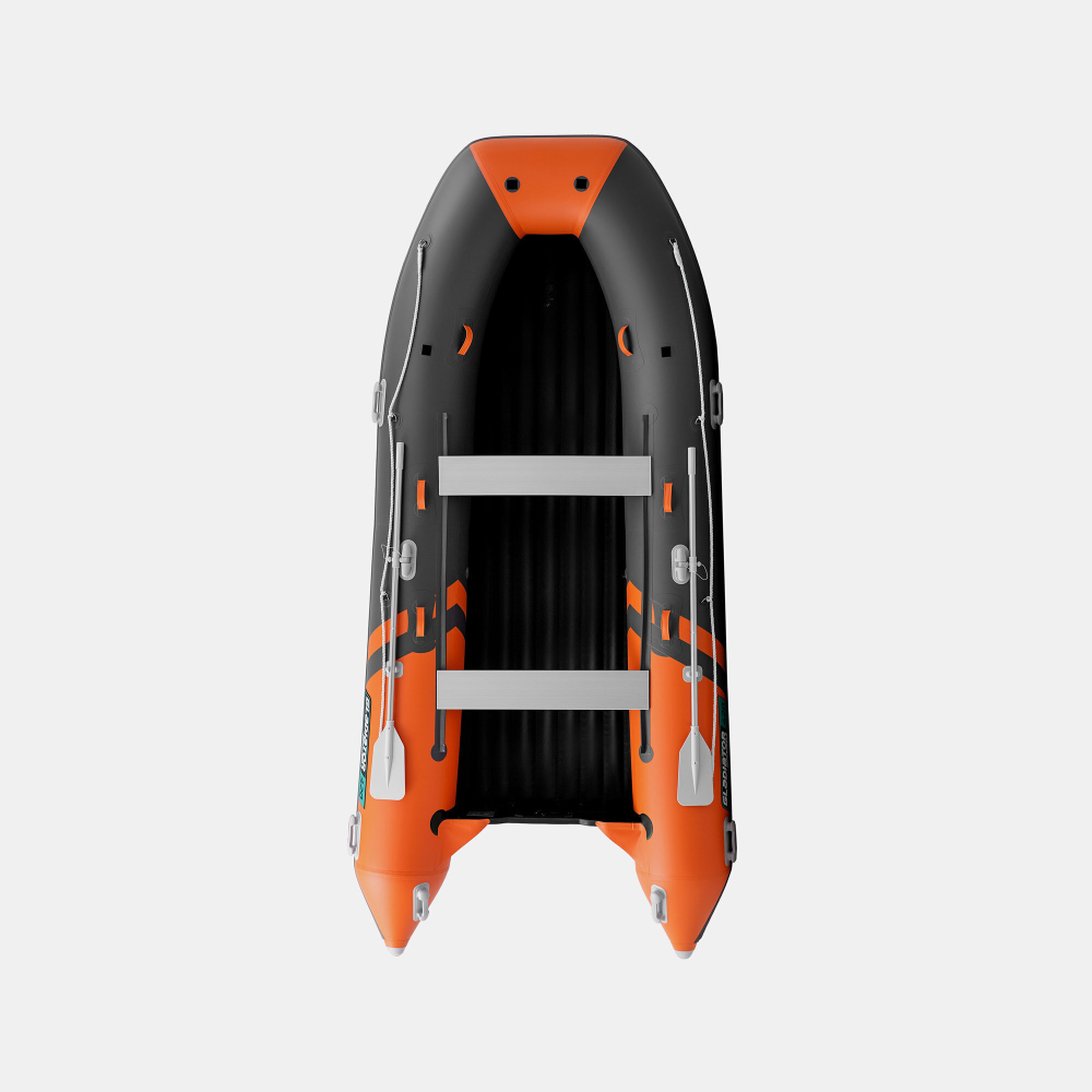 Надувная лодка (НДНД) GLADIATOR E450PRO оранжево/тёмно-серый