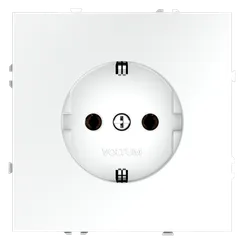 Розетка с заземлением Voltum S70 Белый матовый VLS040102