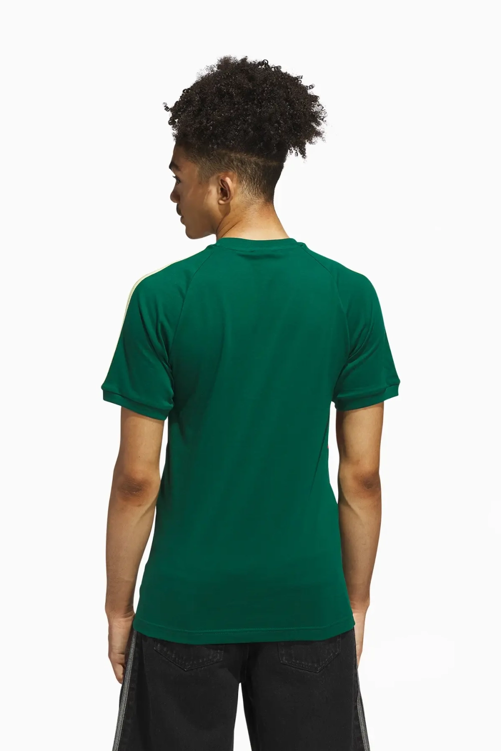 Футболка adidas 3-Stripes Panel - зеленый