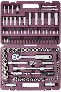 TS108 Набор инструмента универсальный 1/4", 1/2"DR, 108 предметов