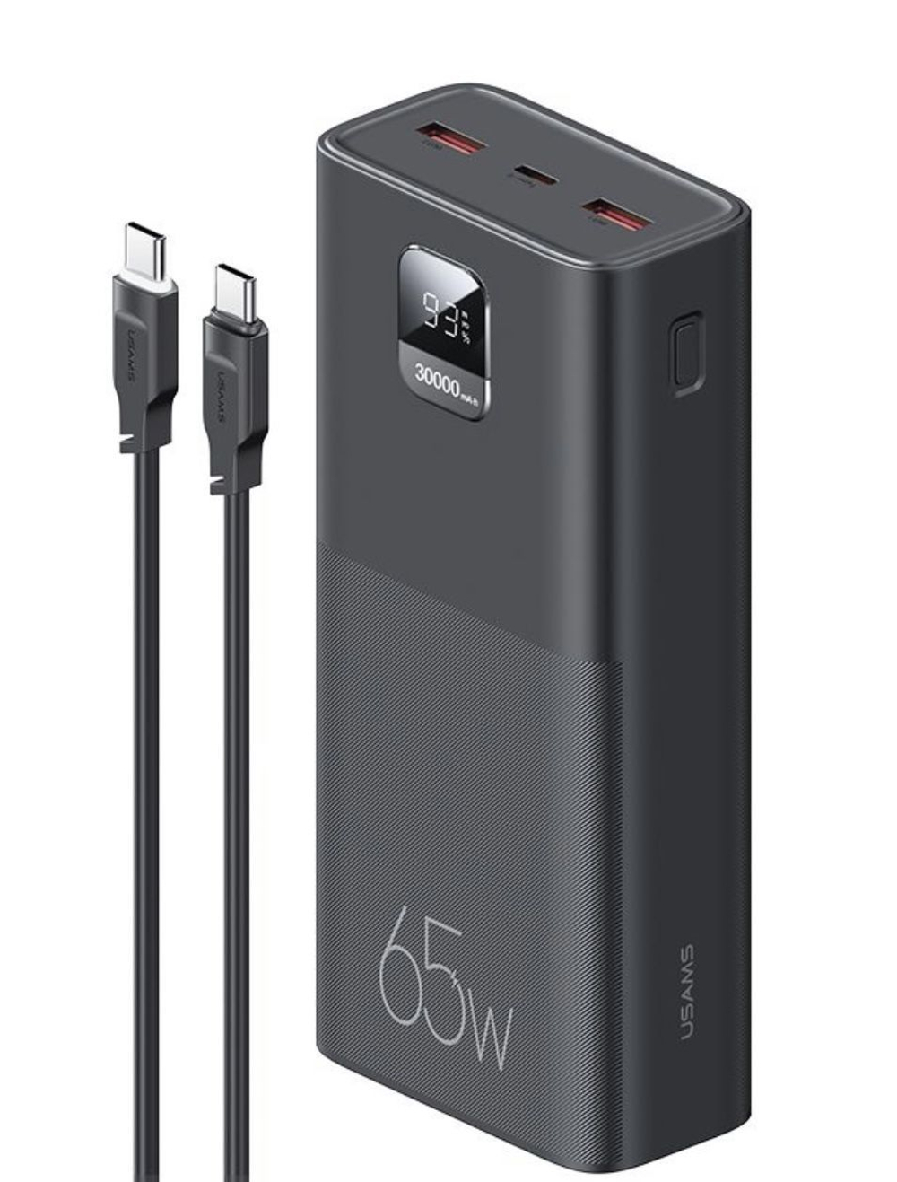 Внешний аккумулятор повербанк Power Bank 30000mAh 65W Black USAMS(usams-at)