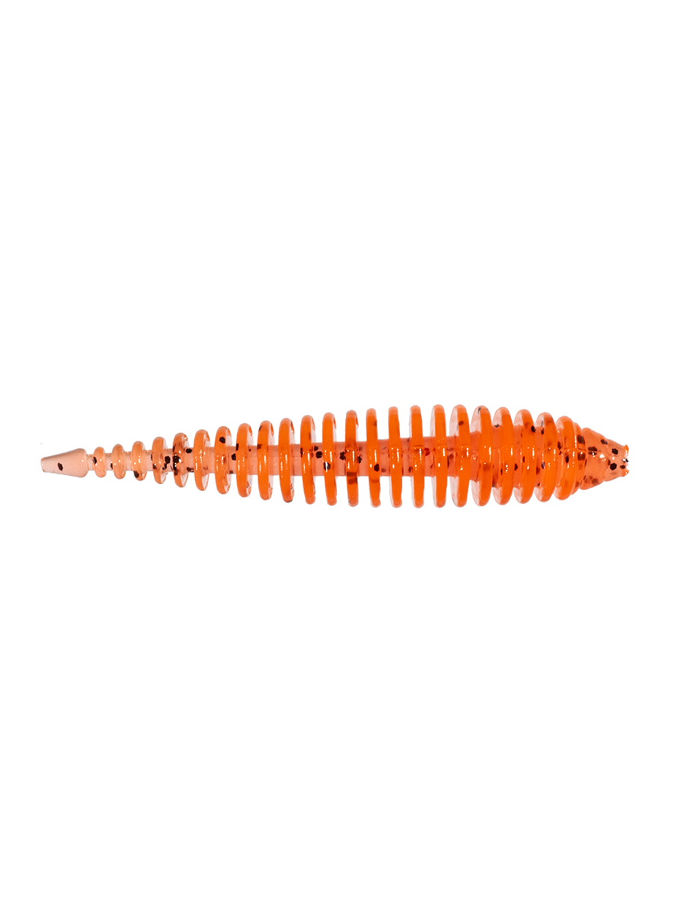 Приманка ZUB-MAGGOT SLIM 22мм(0,9")-20шт, (цвет 250) морковный с блестками