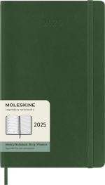 Еженедельник Moleskine Classic Soft (DSK1512WN3) 13х21см мягкая обложка зеленый