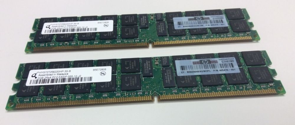 Оперативная память HP 4GB 2R Reg PC2-5300 DDR2 2x2GB Kit 408853-S21