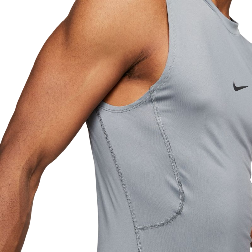 Компрессионка  Nike Pro Dri-Fit Tight Sleeveless фитнес Top - серый