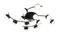 Люстра потолочная Rilon 9495/12 BLACK, 12×15 Вт, чёрная