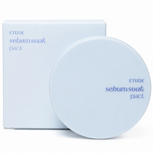 Пудра для жирной кожи лица Etude Sebum Soak Pact, 9.5г