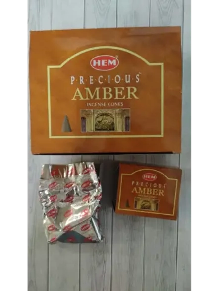 HEM благовония конусные Amber 10 шт