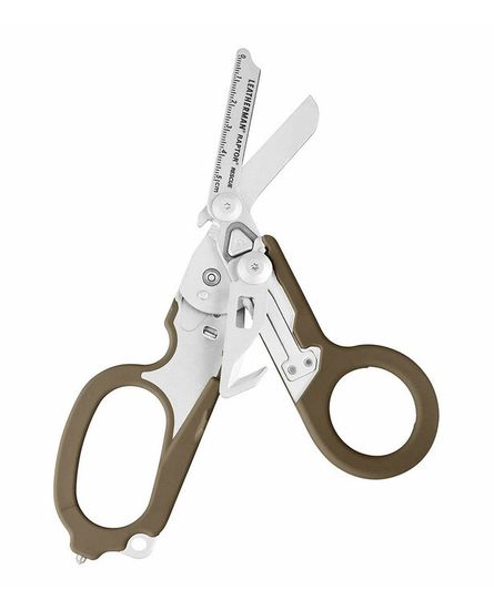 Ножницы-мультитул Leatherman Мод. RAPTOR RESCUE TAN (чехол: полимер UTILITY) 6 инструментов