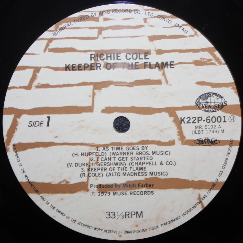 Richie Cole / Keeper Of The Flame (LP)