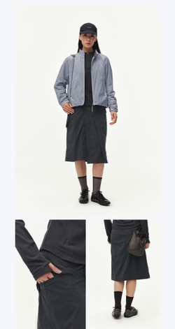 Юбка Nothomme BlueMonte Cargo Fleece графит