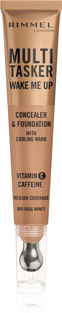 Rimmel Multi-Tasker Wake Me Up - Подклад и корректор с эффектом осветления оттенок 65 Rose Honey, 20 ml