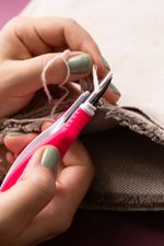 Ножницы снипперы для обрезки нитей 12 см, Micron, VIT-36, розовые