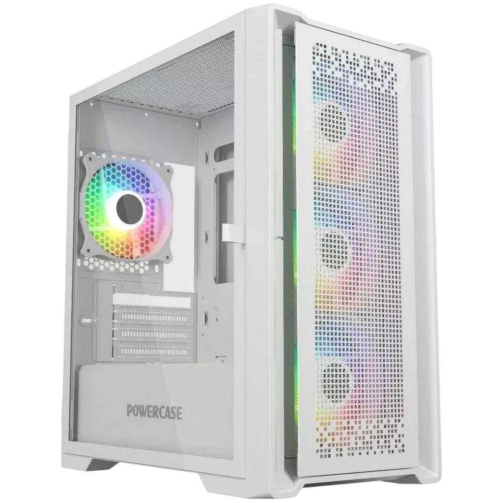 Корпус Powercase ByteFlow Micro ARGB TG White (CAMBFW-A4)