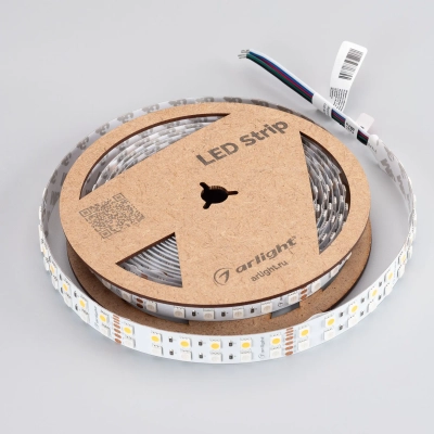 Лента RT-B144-19mm 24V RGBW-Warm (32 W/m, IP20, 5m) (Arlight, Открытый)