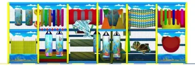 Детский игровой лабиринт «Крокодил Гена» 34,6 м² (7,3*4,9*2,51м)