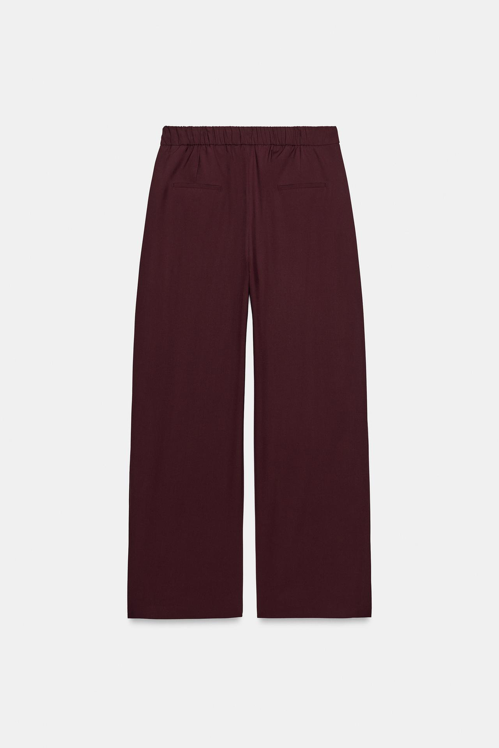 ZARA БРЮКИ СО СКЛАДКАМИ — ZW COLLECTION, ГРАНАТОВЫЙ