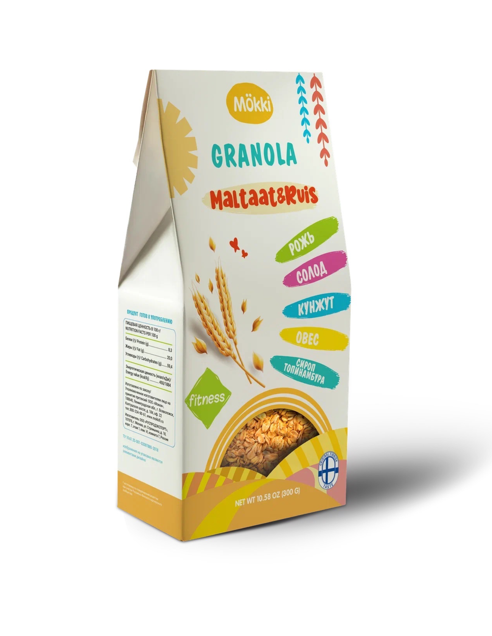 Смесь зерновая хрустящая: Granola  солод - рожь